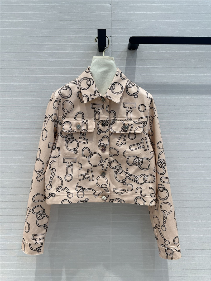 H**me5 heart chain denim jacket replica designer clothes