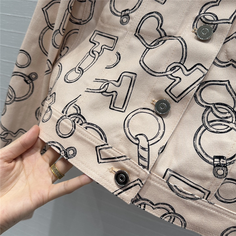 H**me5 heart chain denim jacket replica designer clothes