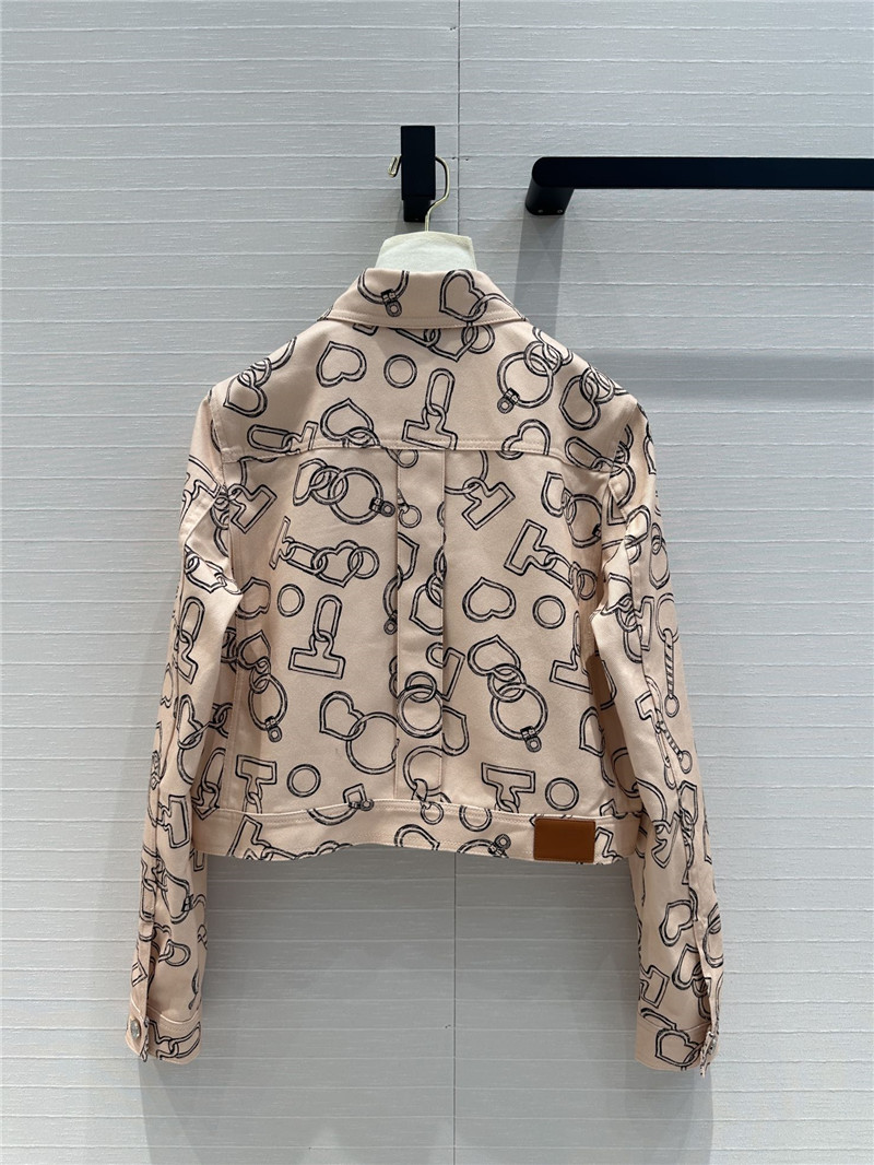 H**me5 heart chain denim jacket replica designer clothes