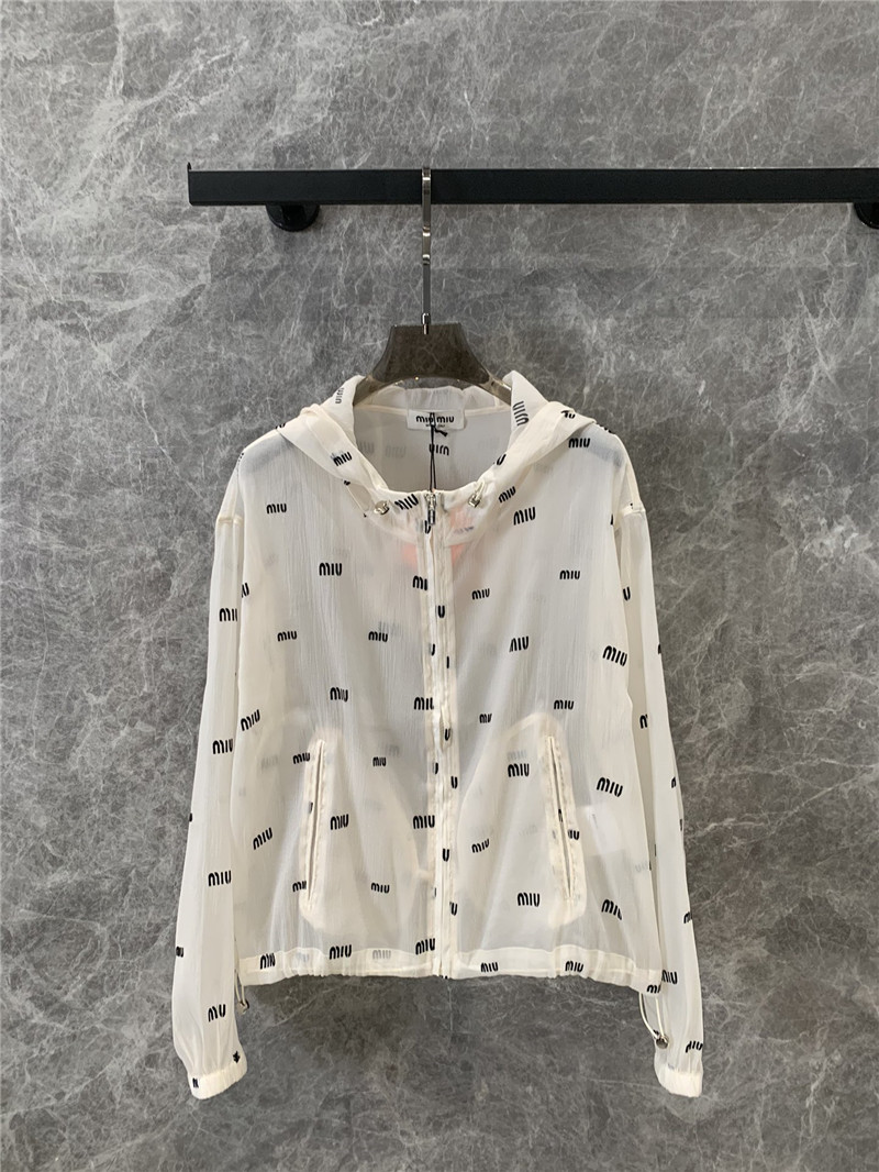 M1um1u zipper sun protection jacket replica clothing sites