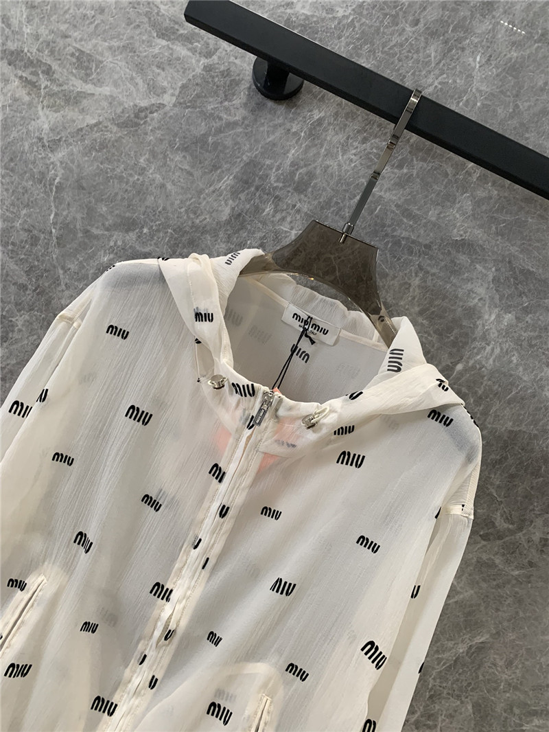 M1um1u zipper sun protection jacket replica clothing sites