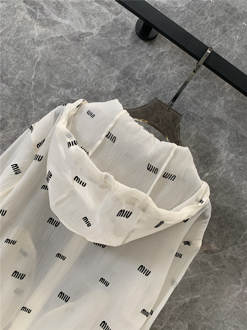 M1um1u zipper sun protection jacket replica clothing sites