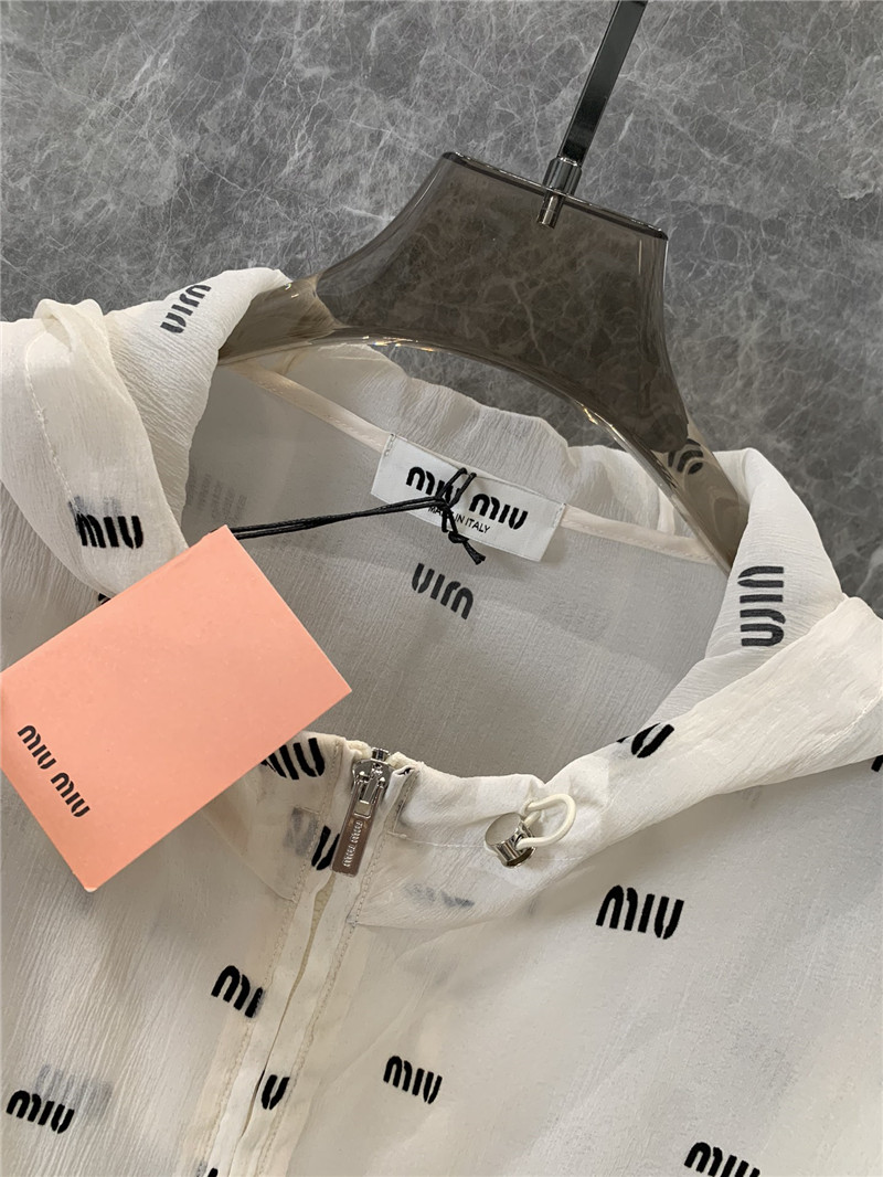 M1um1u zipper sun protection jacket replica clothing sites