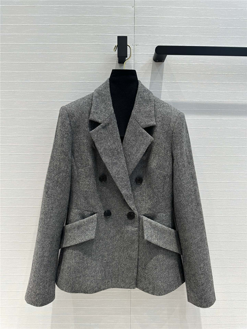 D10r grey double-breasted suit jacket replica clothing sites