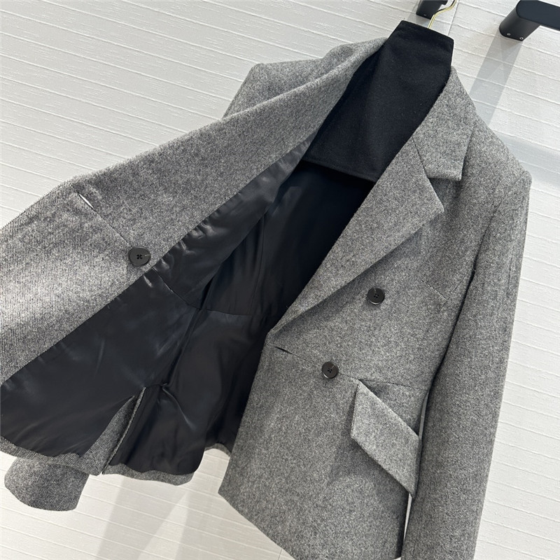 D10r grey double-breasted suit jacket replica clothing sites