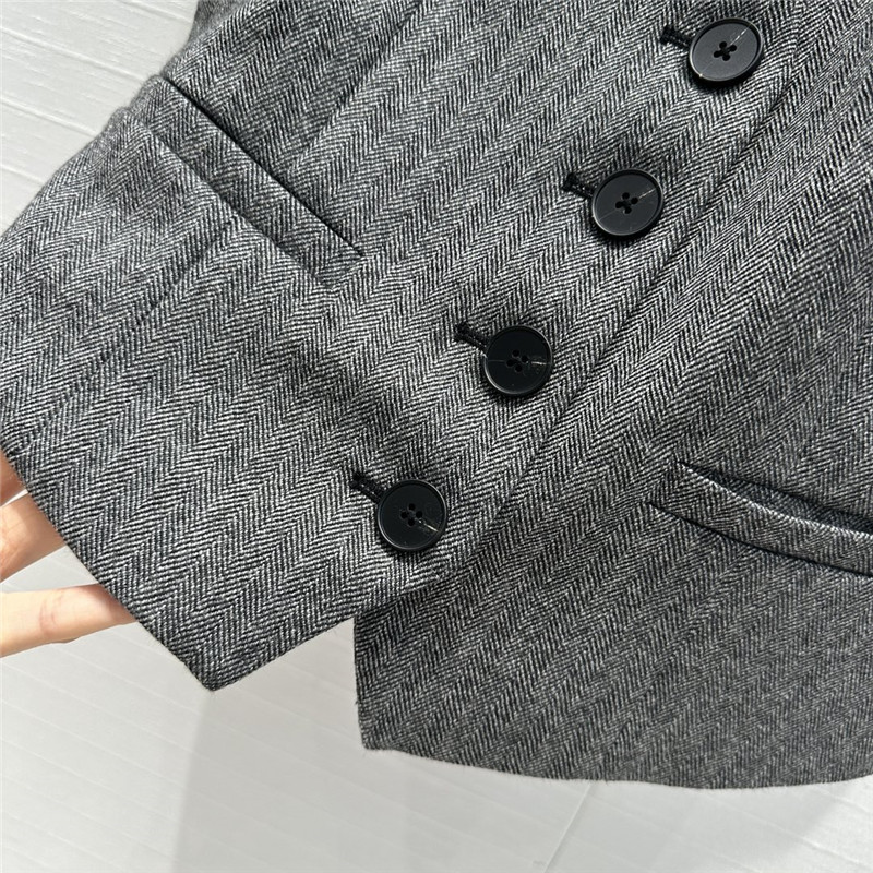 dio art style herringbone vest small jacket replica d&g clothing