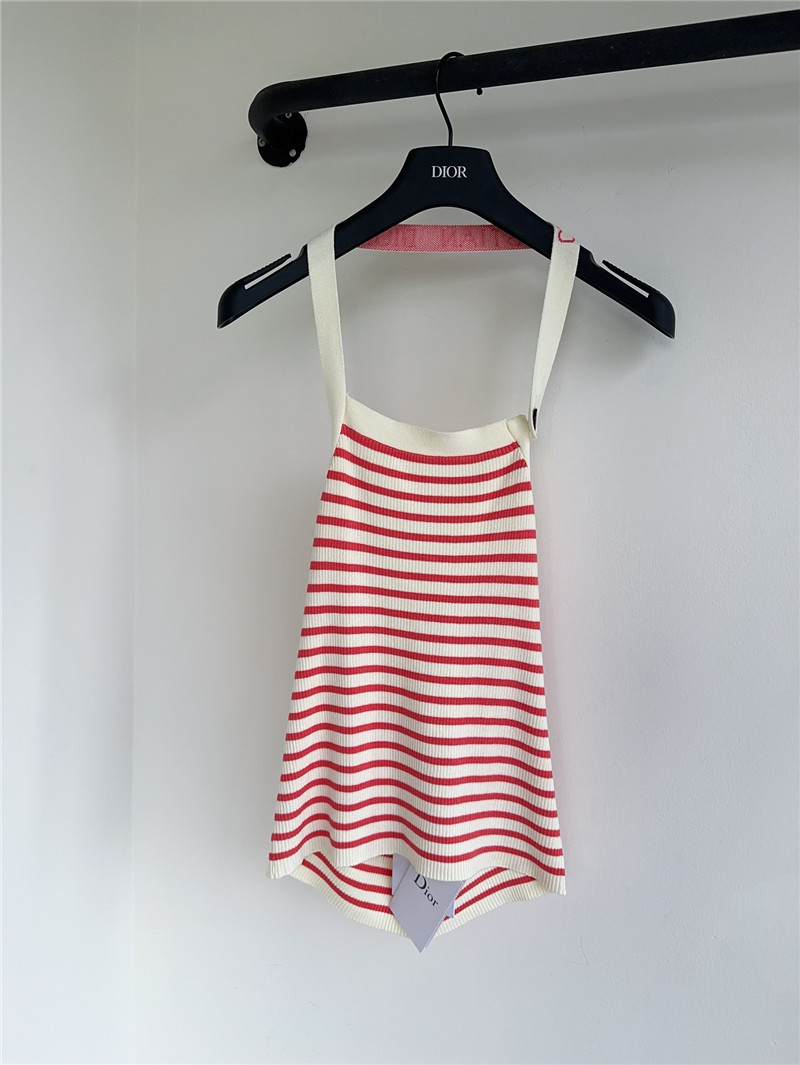D10r halterneck knitted vest replica designer clothes