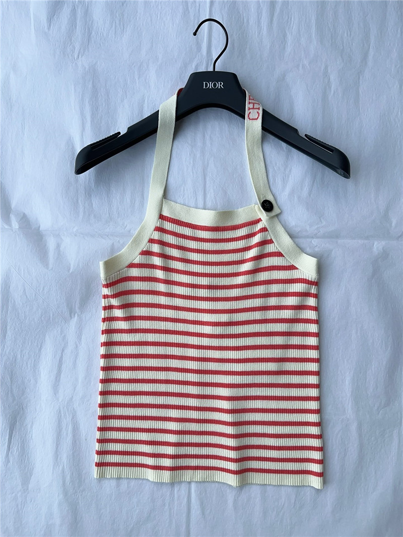 D10r halterneck knitted vest replica designer clothes