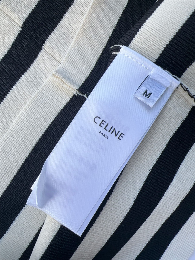 Ce1i*e striped leather brand knitted vest replica d&g clothing