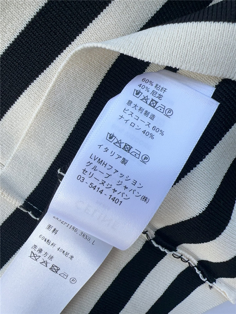 Ce1i*e striped leather brand knitted vest replica d&g clothing