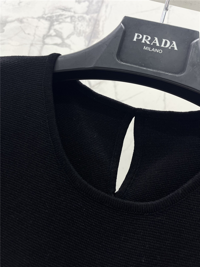 Pra*a sleeveless knitted vest dress replicas clothes