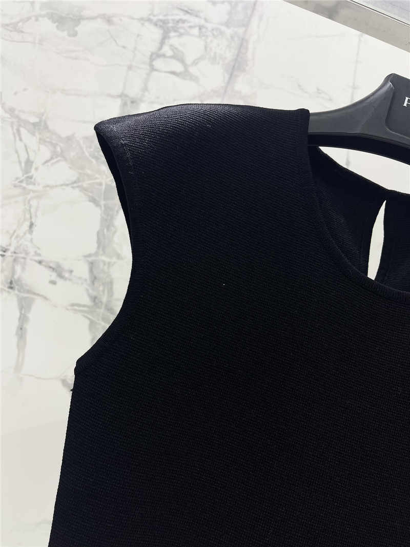 Pra*a sleeveless knitted vest dress replicas clothes