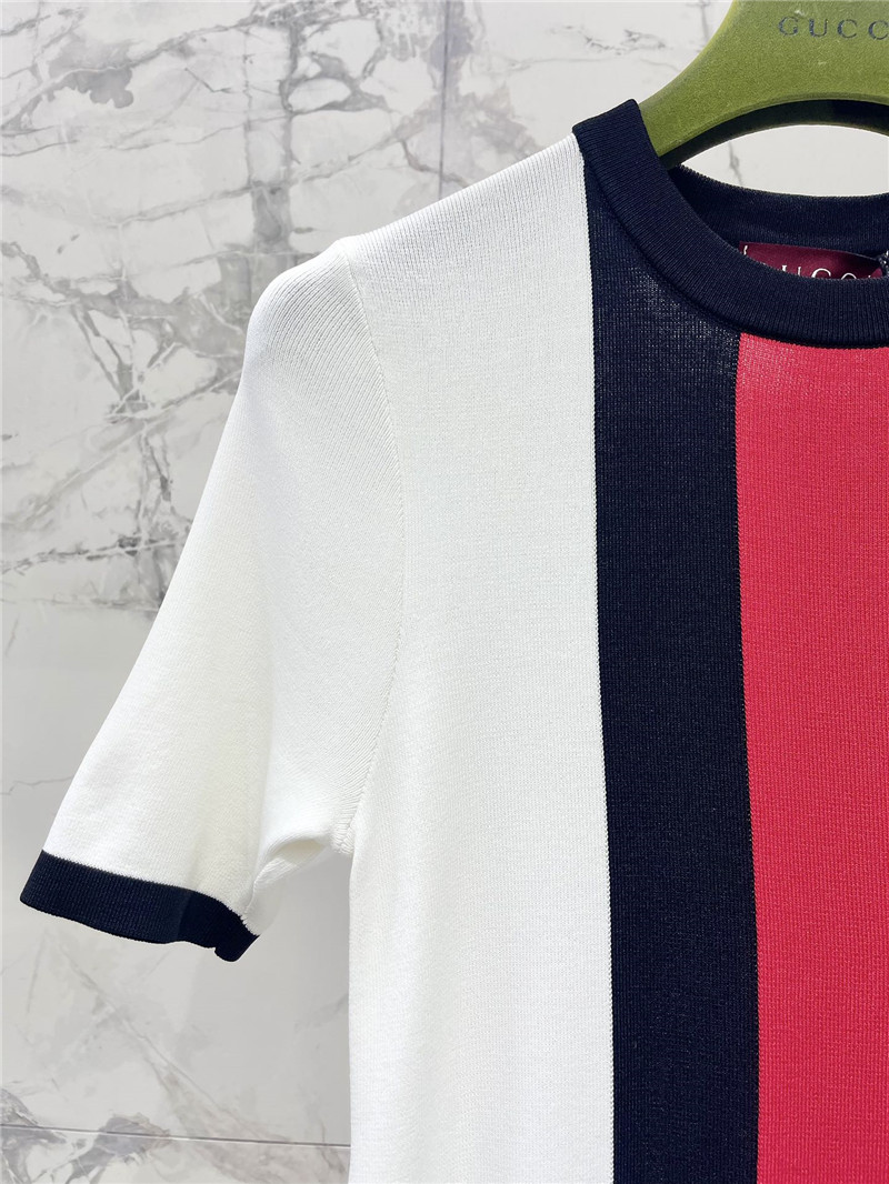 Gvc*1 contrast color knitted skirt cheap replica designer clothes