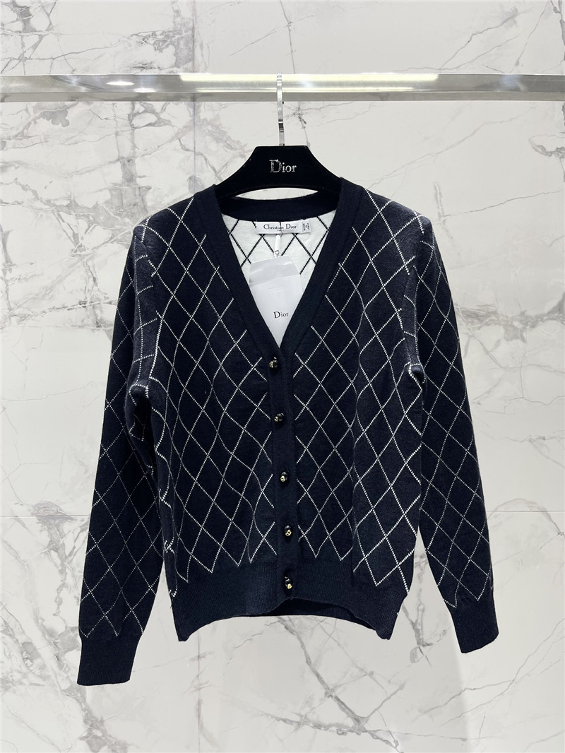 d10r D1am0nd knitted button cardigan replica clothing sites