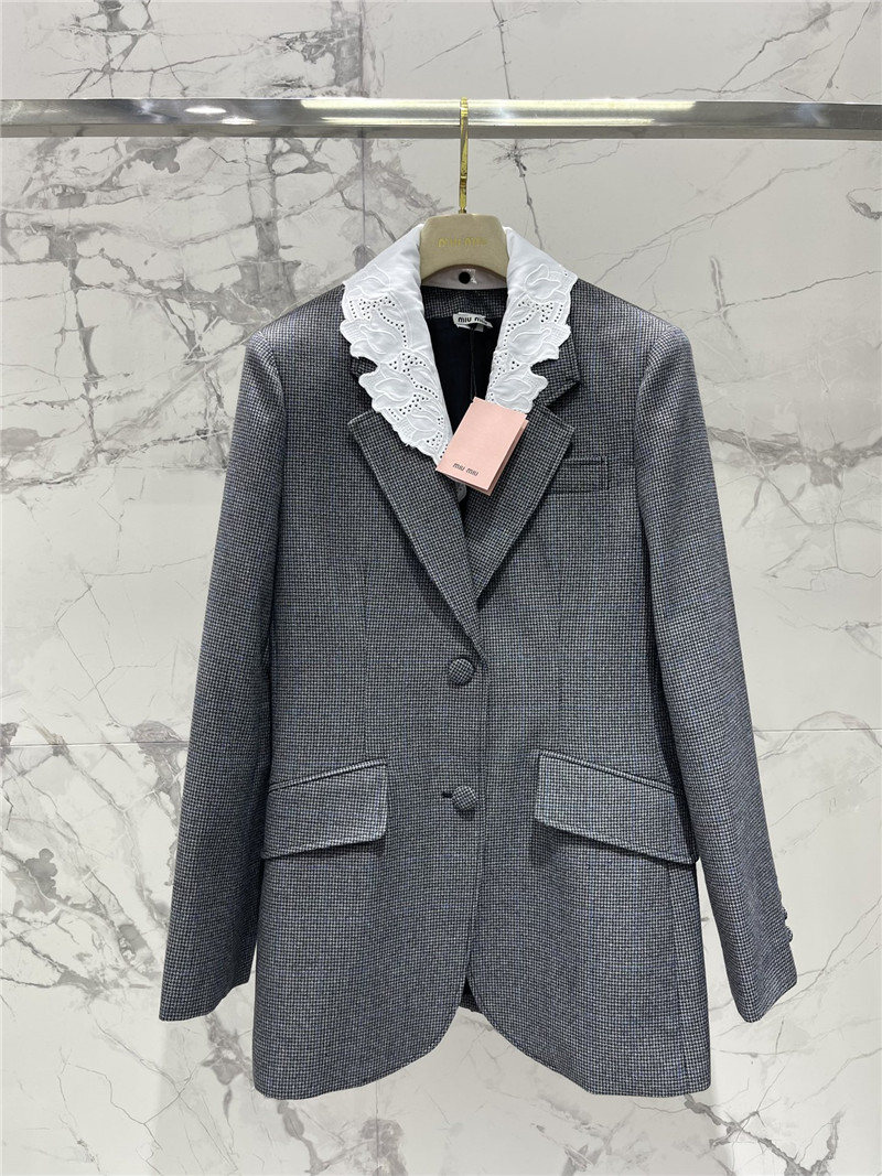 M1um1u detachable lace collar suit replica clothing sites