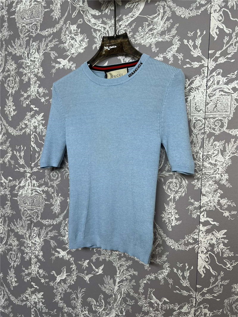 Gvc*1 knitted mid-sleeve bottoming shirt replica clothing sites