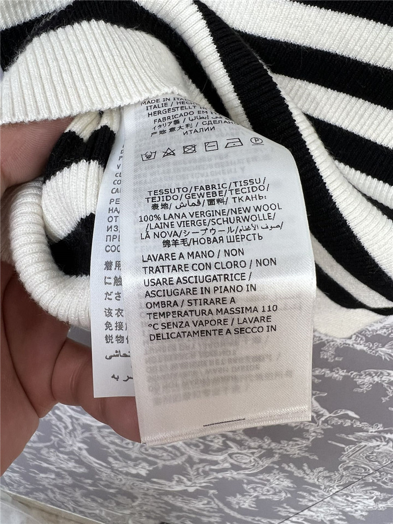 Gvc*1 knitted striped short sleeves replica designer clothes