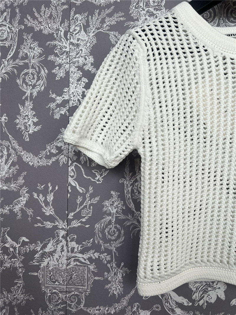 A1exa*der wang hollow knit short sleeve replicas clothes