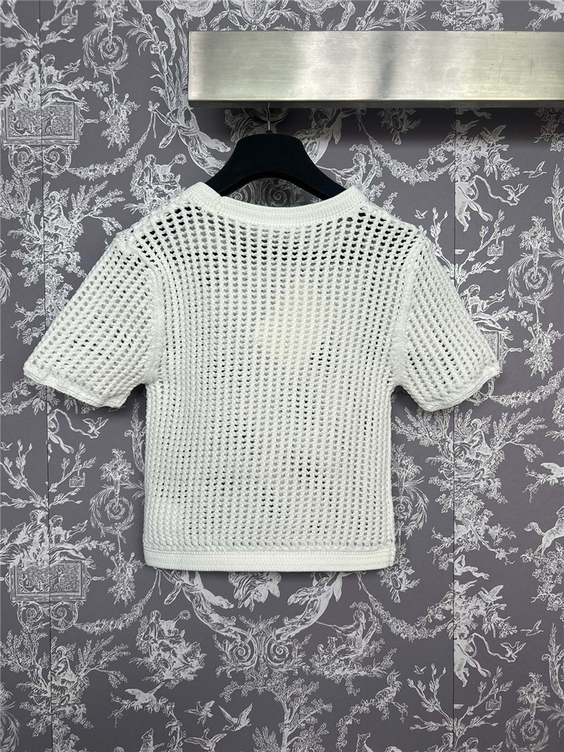 A1exa*der wang hollow knit short sleeve replicas clothes