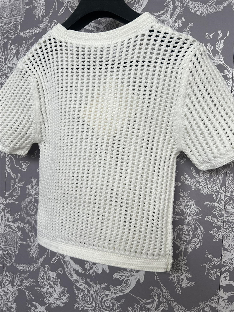 A1exa*der wang hollow knit short sleeve replicas clothes