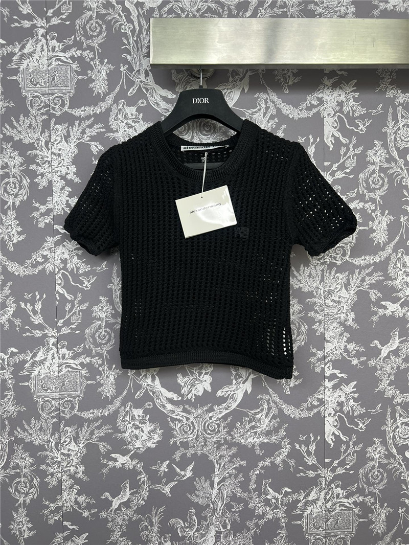 A1exa*der wang hollow knit short sleeve replicas clothes