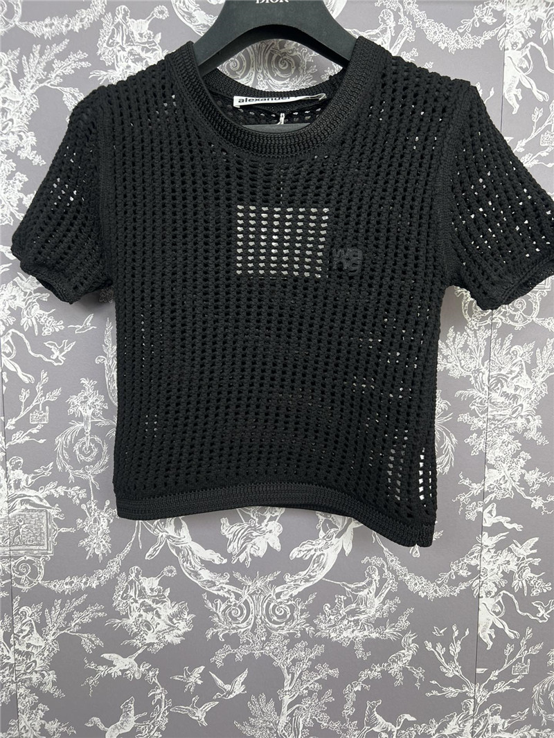 A1exa*der wang hollow knit short sleeve replicas clothes