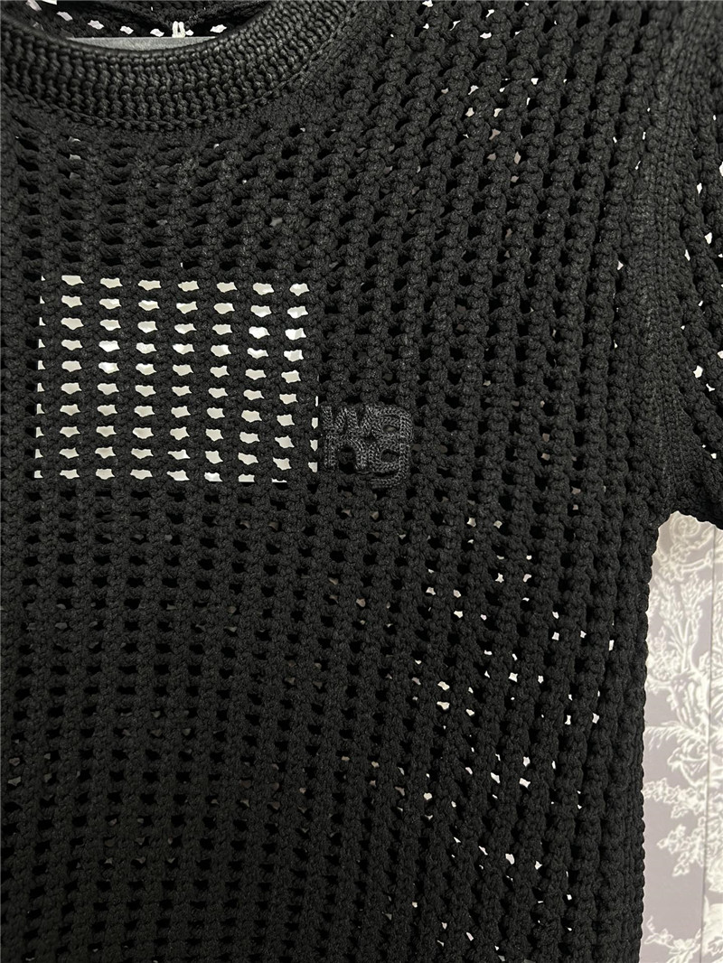 A1exa*der wang hollow knit short sleeve replicas clothes