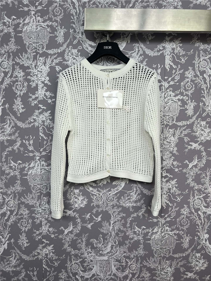 A1exa*der wang hollow knit cardigan replica clothes