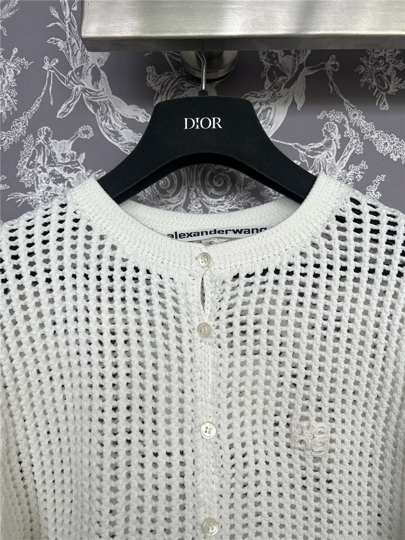 A1exa*der wang hollow knit cardigan replica clothes