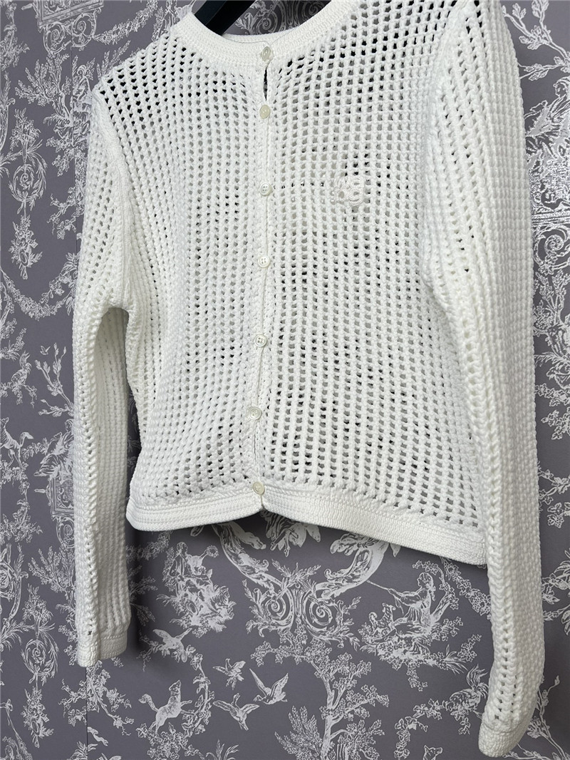 A1exa*der wang hollow knit cardigan replica clothes