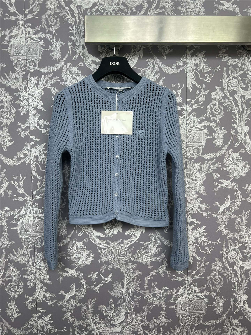 A1exa*der wang hollow knit cardigan replica clothes
