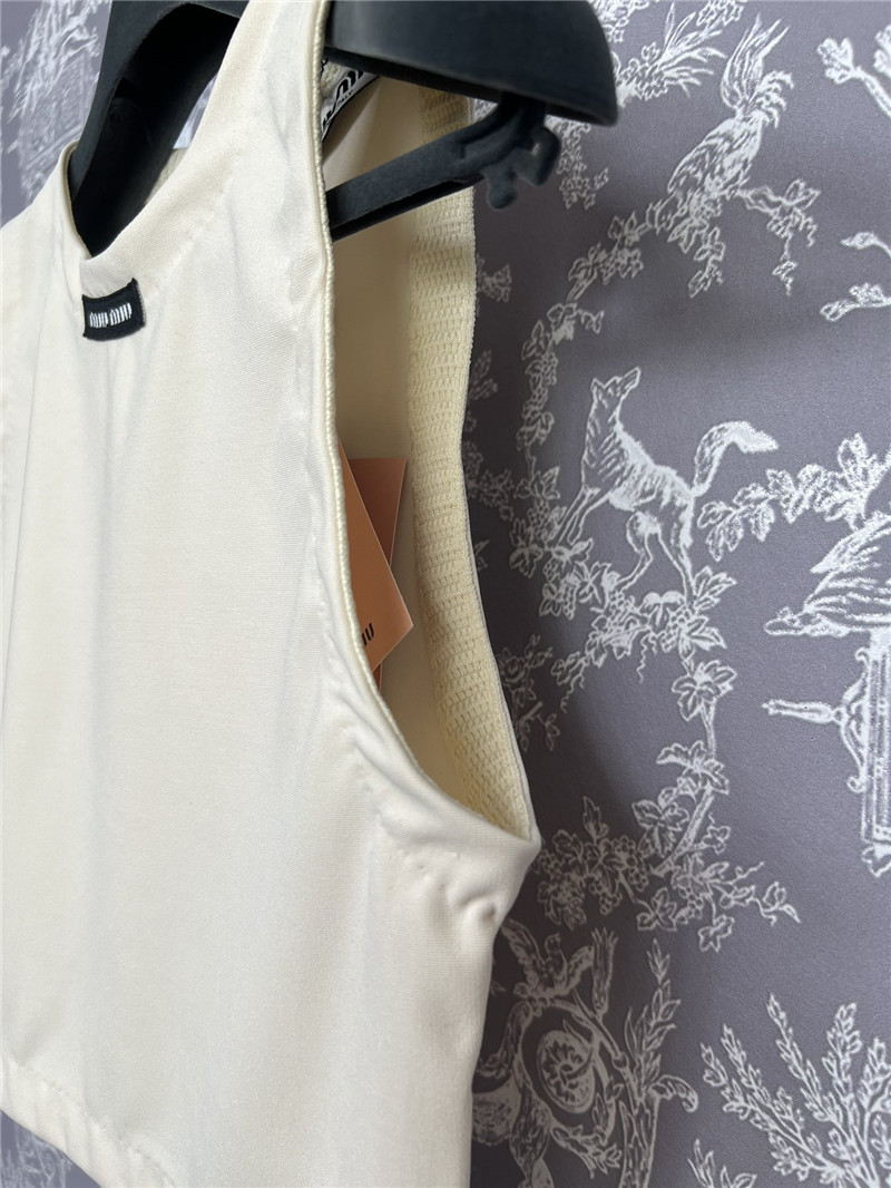 M1um1u new sleeveless top replica clothing sites
