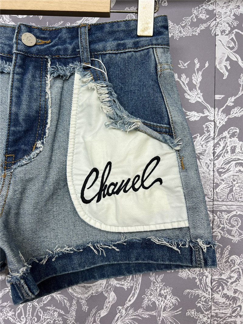 Ch**el new denim shorts replica d&g clothing