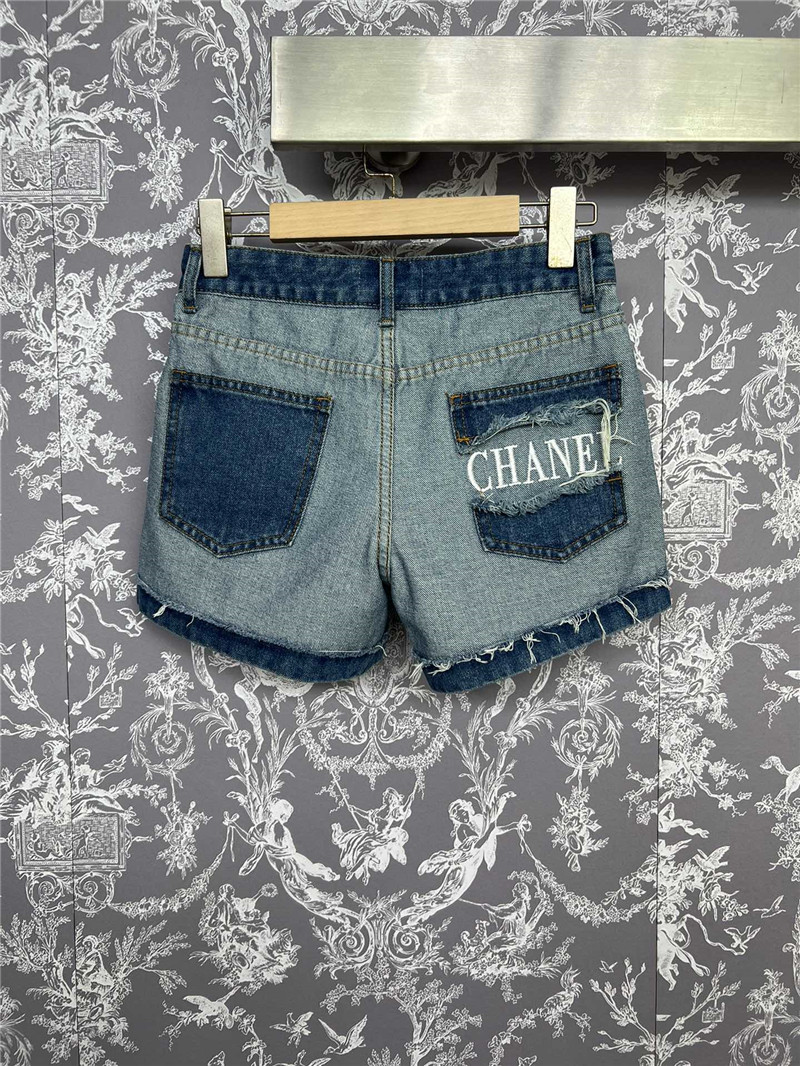 Ch**el new denim shorts replica d&g clothing