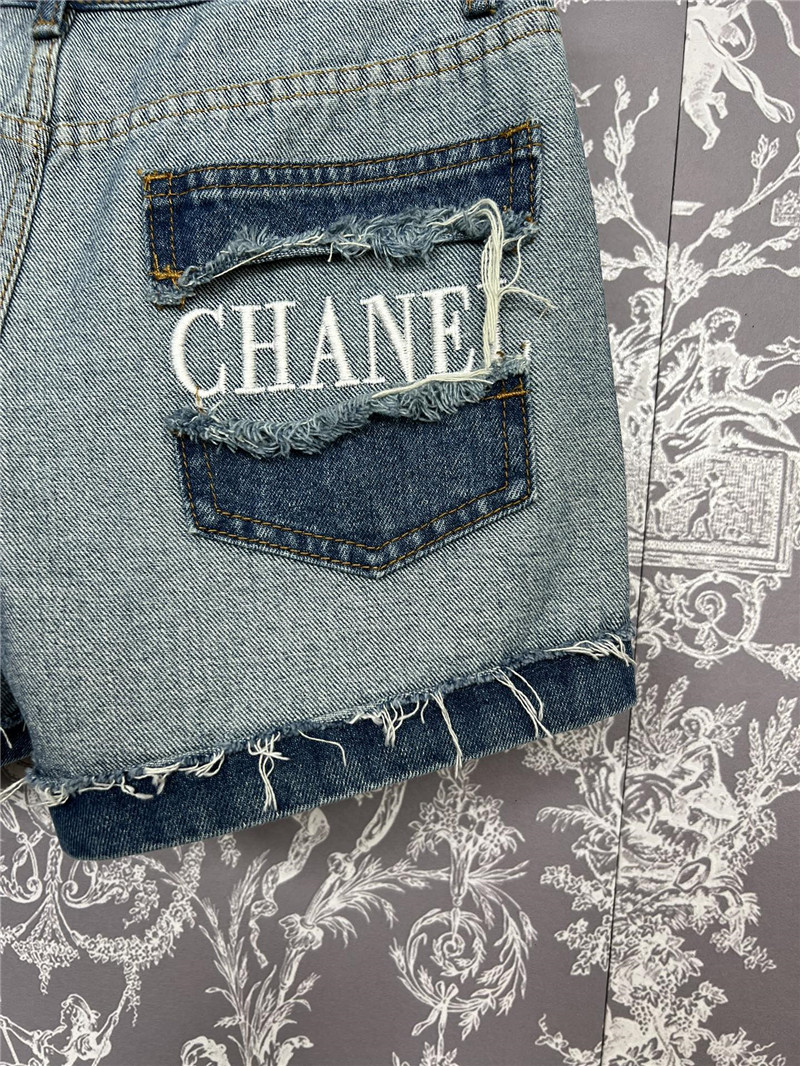 Ch**el new denim shorts replica d&g clothing