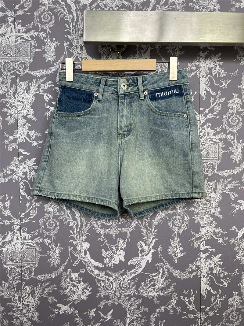 M1um1u new denim shorts cheap replica designer clothes