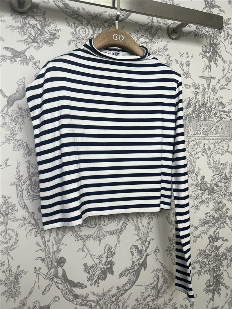 L0ew* irregular striped knitted top replica designer clothes