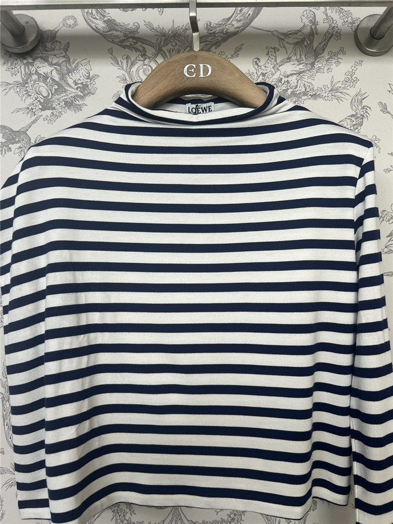 L0ew* irregular striped knitted top replica designer clothes