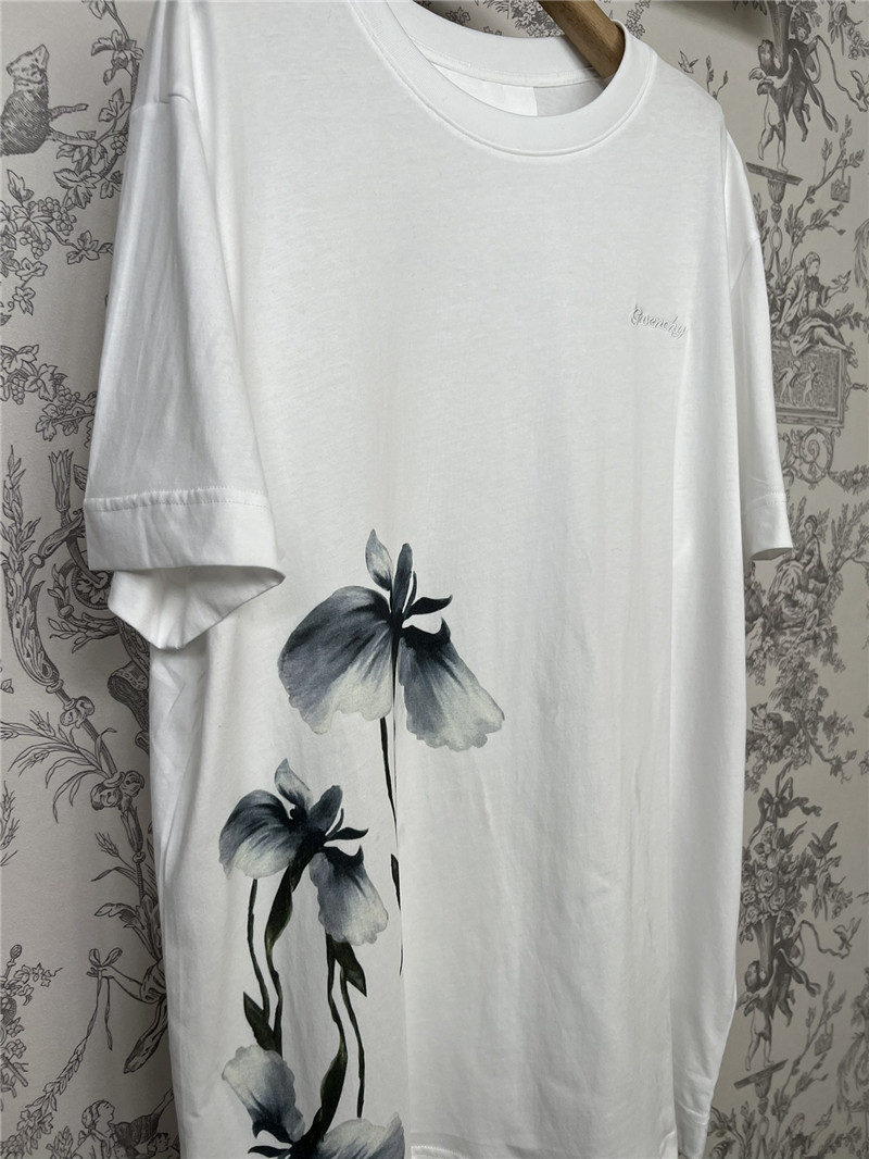 Givenchy ink flower T-shirt replica clothing sites