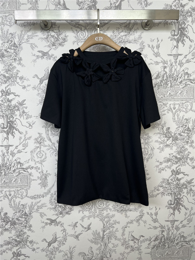 Va1e*ntin0 heavy flower t-shirt replica clothes