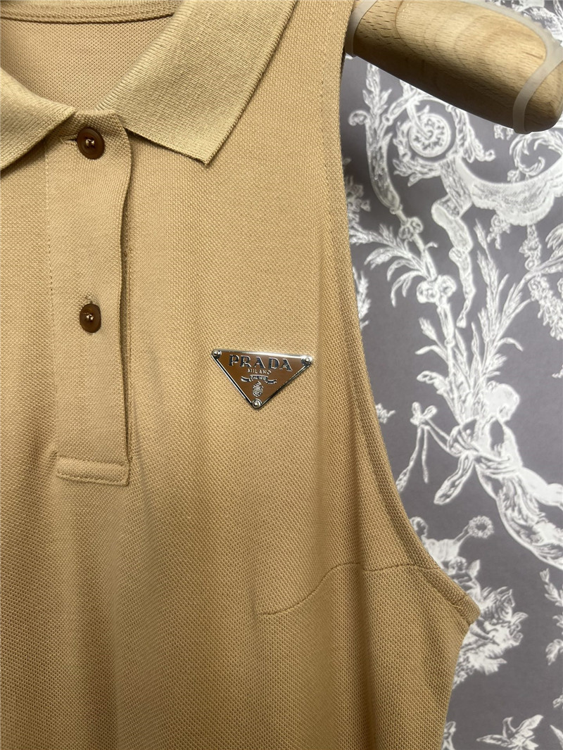 Pra*a new sleeveless dress replica clothing