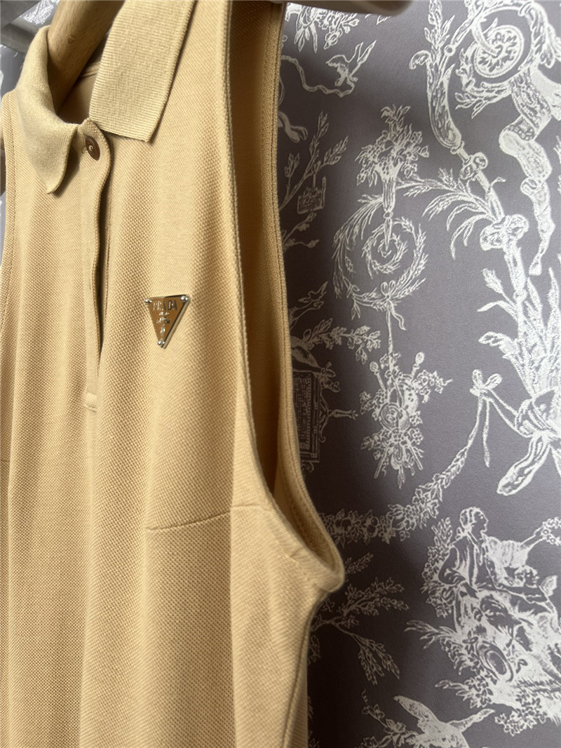 Pra*a new sleeveless dress replica clothing