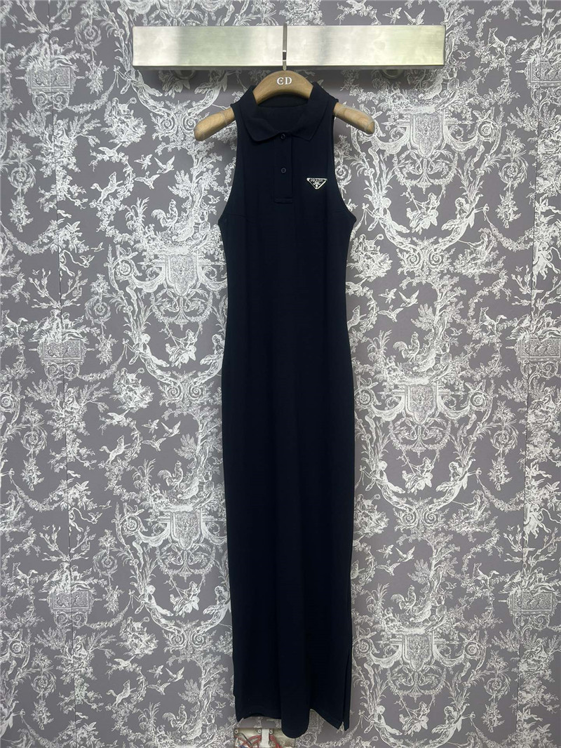 Pra*a new sleeveless dress replica clothing