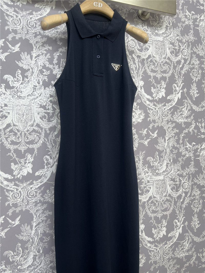 Pra*a new sleeveless dress replica clothing