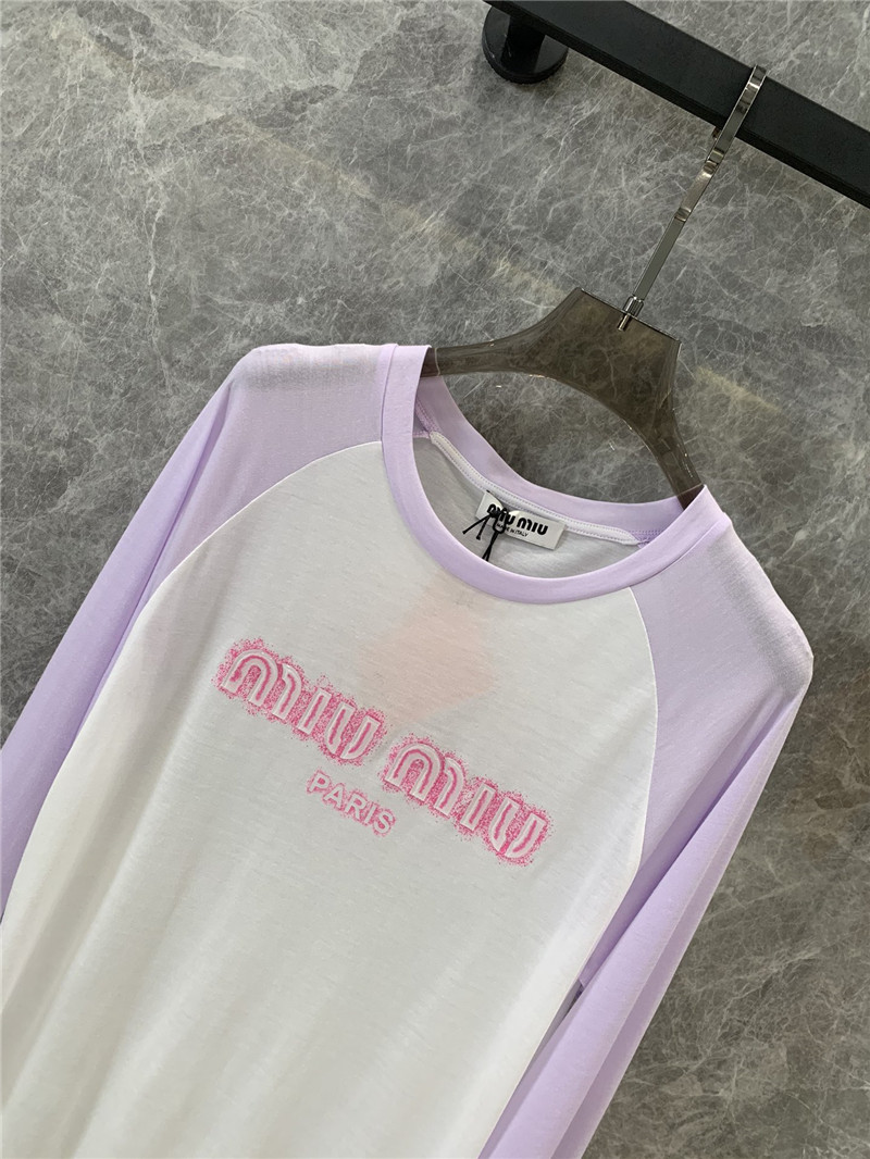 M1um1u sun protection long-sleeved t-shirt replica clothing sites