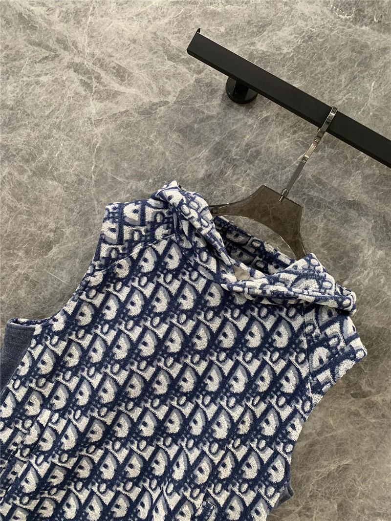 D10r monogram sleeveless hooded sweatshirt vest replicas clothes