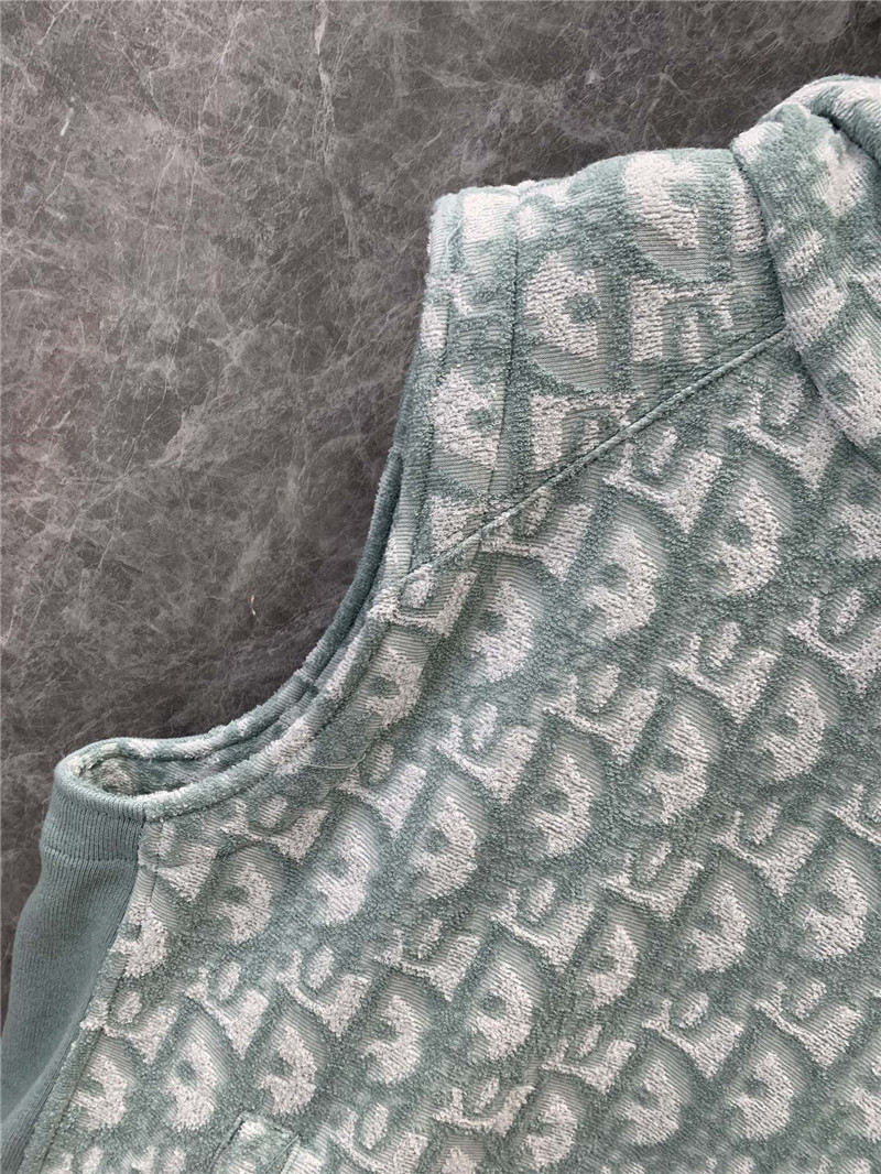 D10r monogram sleeveless hooded sweatshirt vest replicas clothes