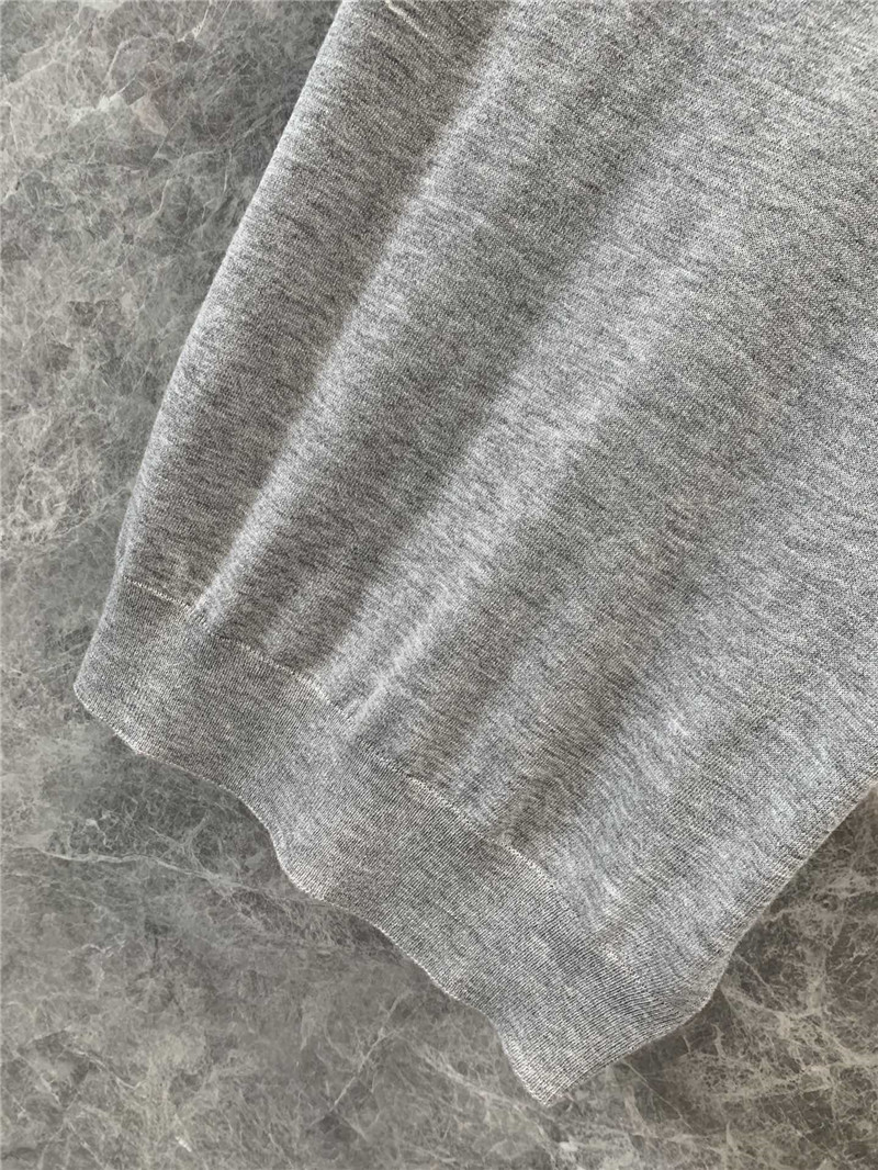 M1um1u grey short-sleeved sweater replica d&g clothing