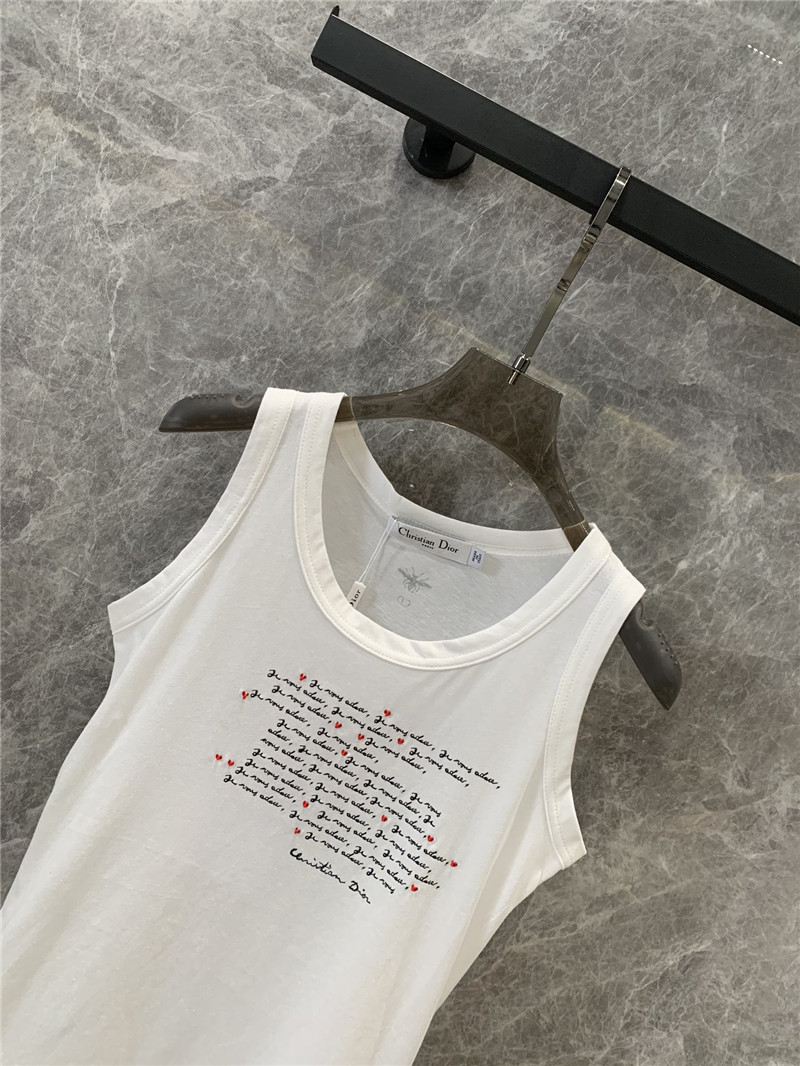 D10r love letter print vest replica clothing sites