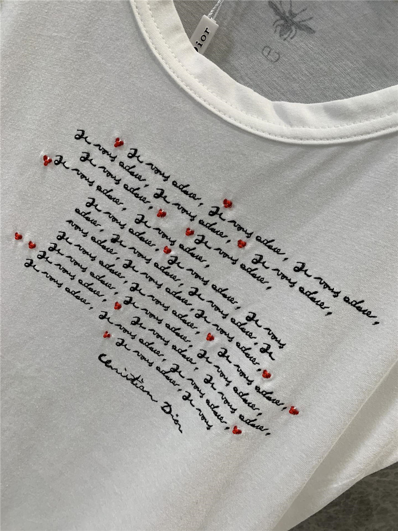 D10r love letter print vest replica clothing sites